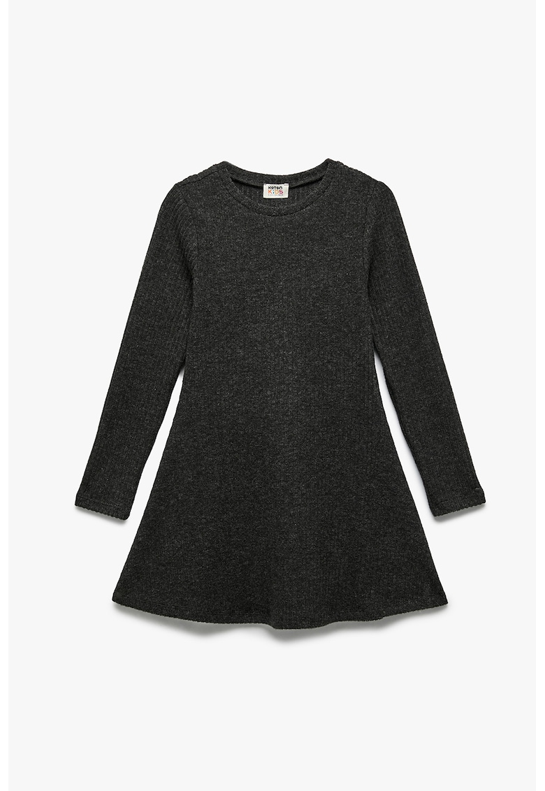 Rochie evazata tricotata - Gri antracit