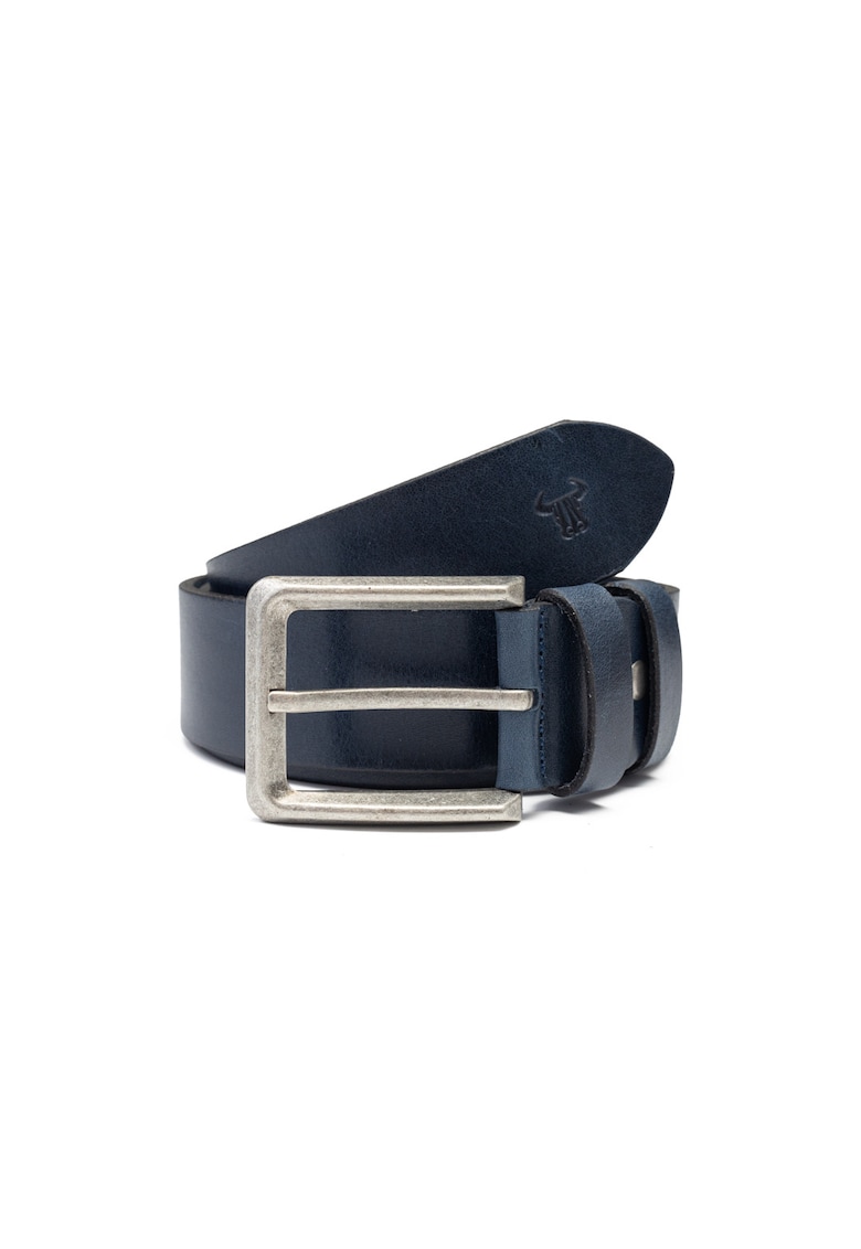 Curea piele barbati -  bleumarin - Thick bleumarin - Bleumarin