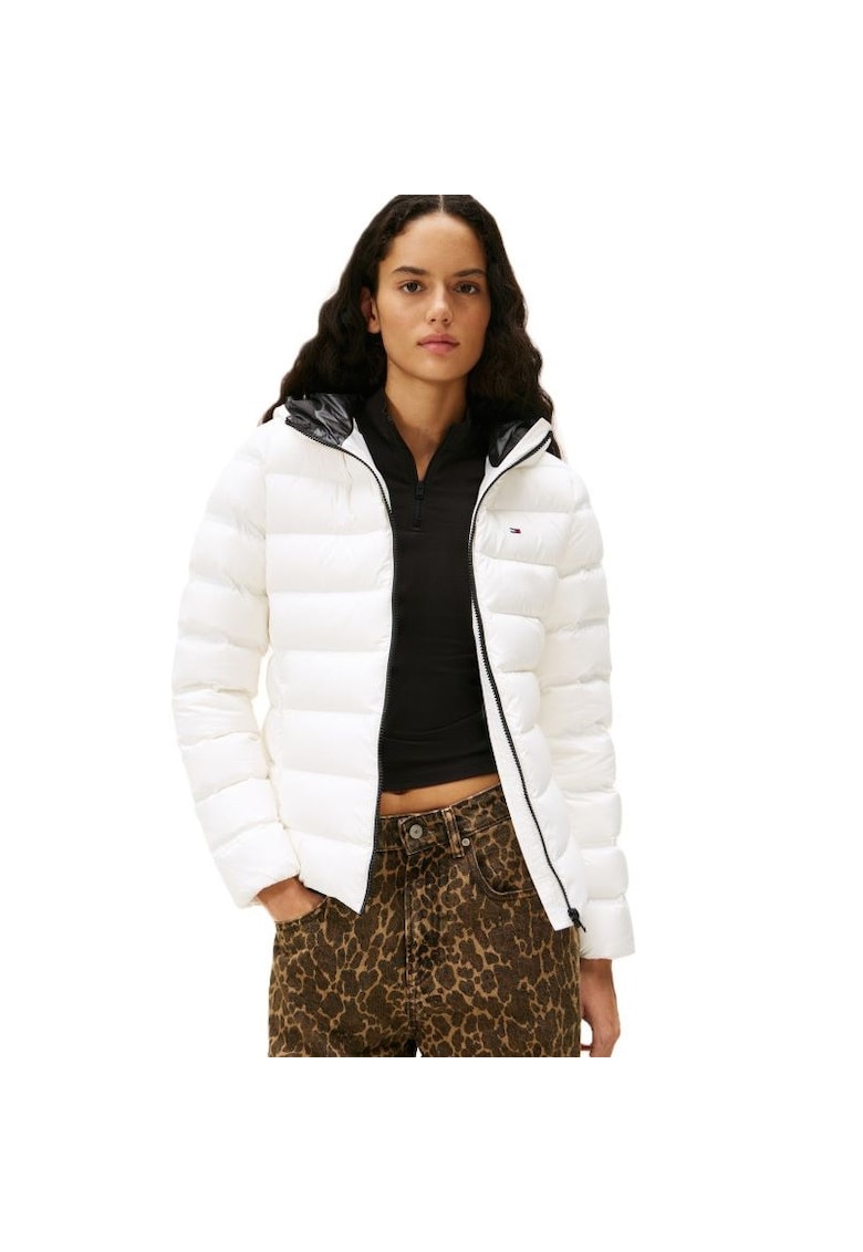 Geaca  TJW SLIM HOOD PRNT DOWN JCKT EXT-DW0DW21617-YBL