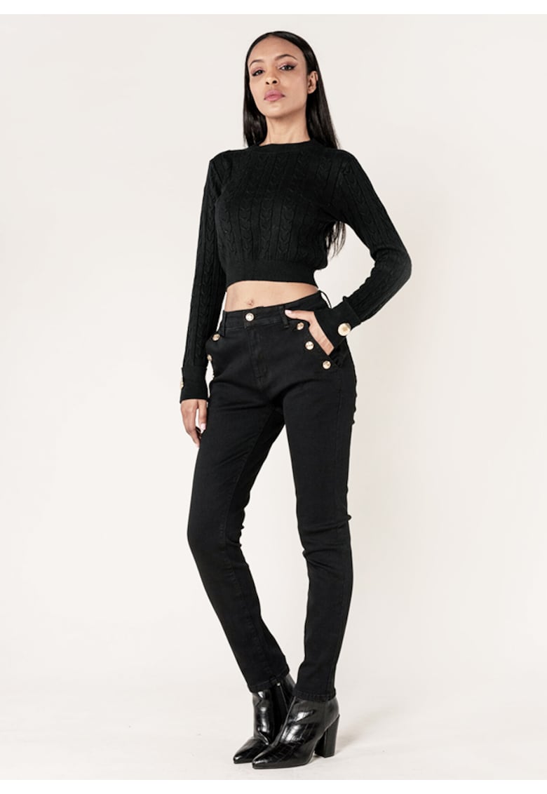 Blugi dama mom fit  negrI P216 M10 18374 - Negru