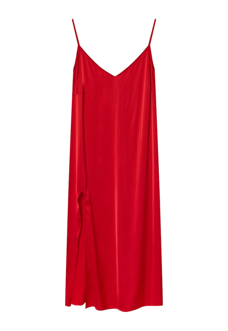 Camasa de noapte satin rosu Jelly - Uni