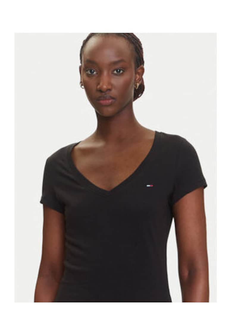Set 2 tricouri de dama -  Negru - 100% bumbac -