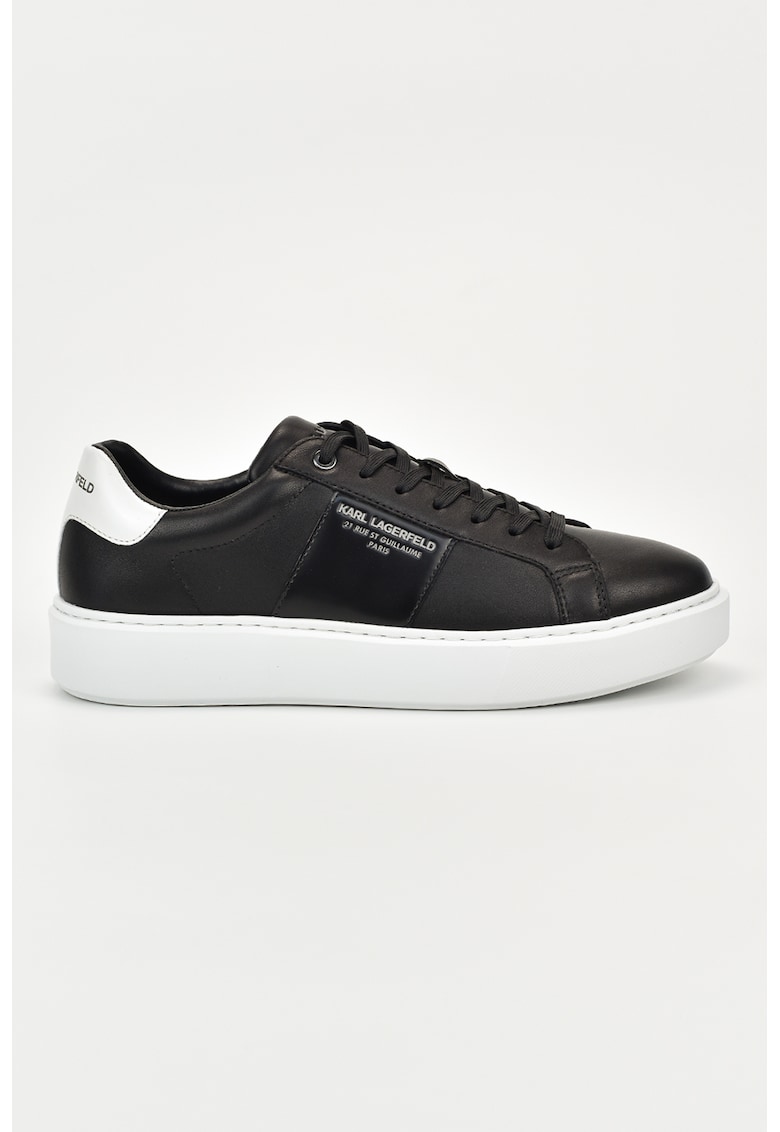 Pantofi sport din piele - Negru/Alb optic