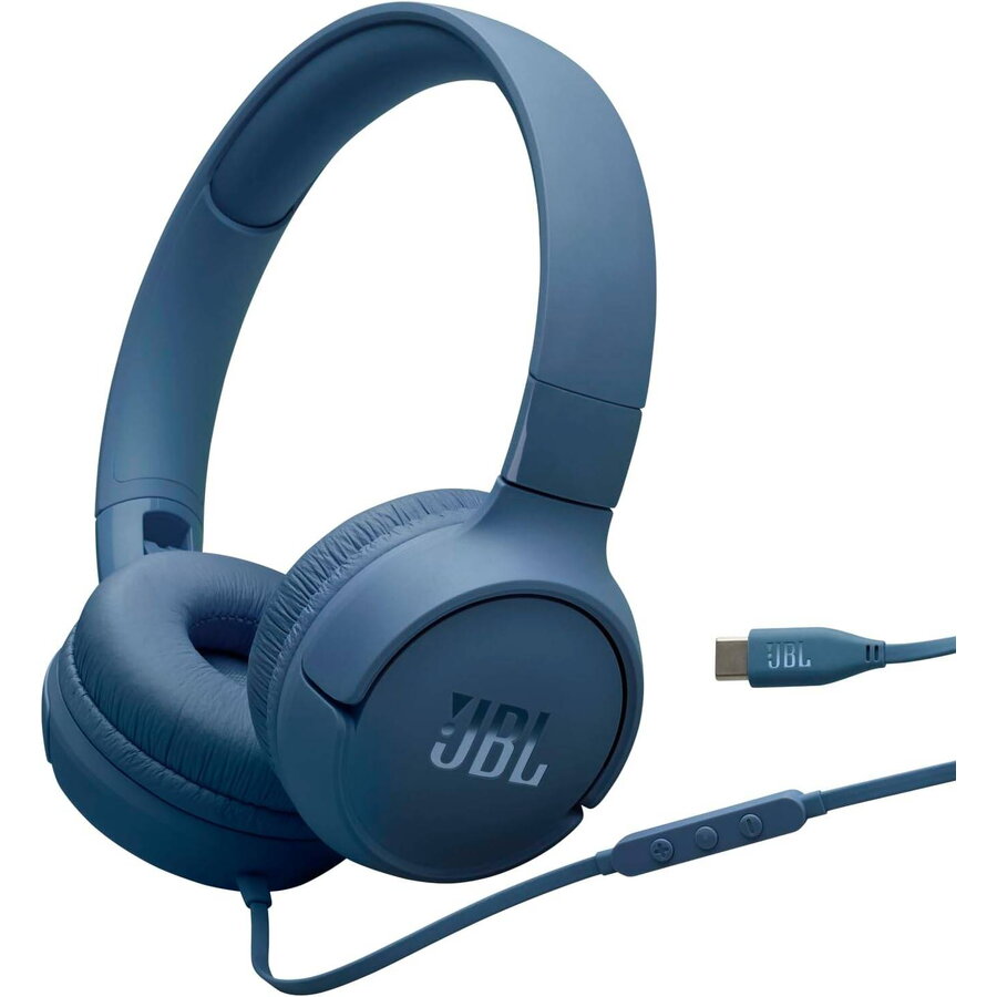 Casti Audio cu Fir Tune 520C USB-C Albastru