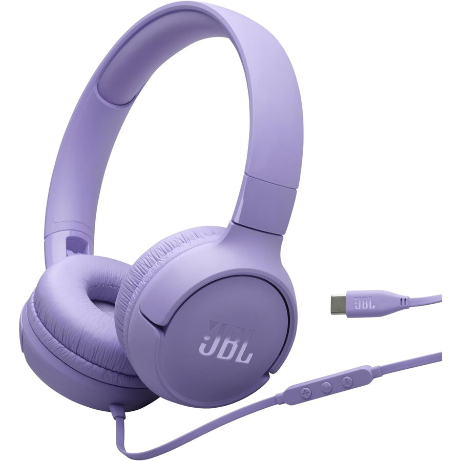 Casti Audio cu Fir Tune 520C USB-C Mov