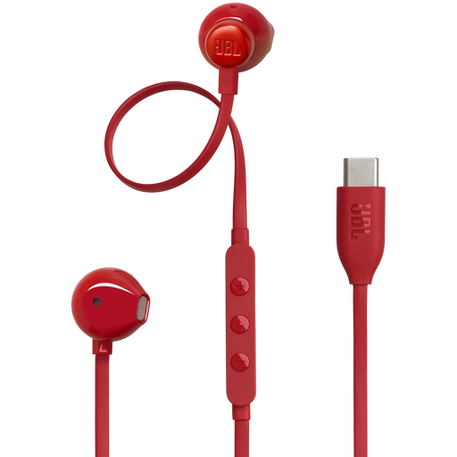 Casti Audio cu Fir Tune 305C USB-C Rosu