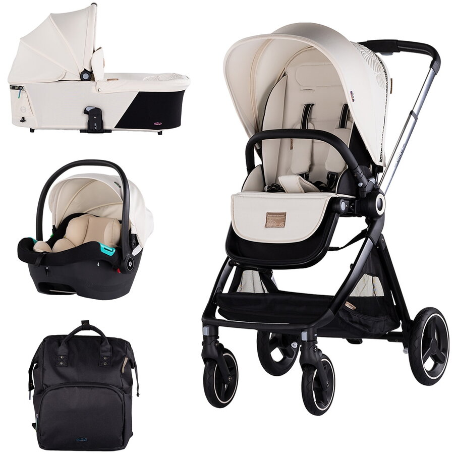 Carucior Elite 3 in 1 Varsta 0 - 4 Ani Maxim 22KG Biscotta