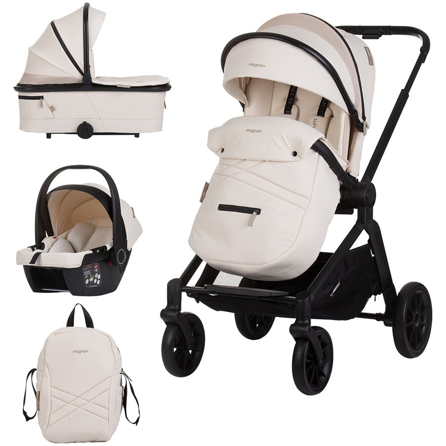 Carucior Magnum 3 in 1 de la Nastere pana la 22KG Biscotta