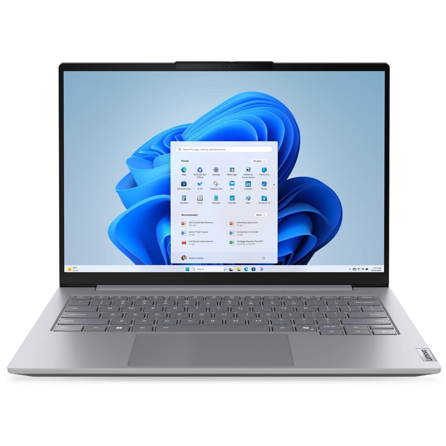 Laptop ThinkBook 14 G8 WUXGA 14 inch Intel Core Ultra 9 185H 16GB 512GB SSD Windows 11 Pro Arctic Grey