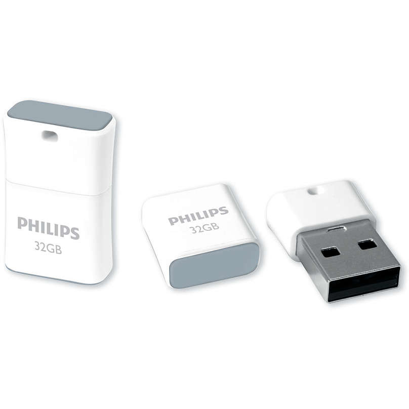 Memorie USB Pico Edition 32GB USB 2.0 White Grey