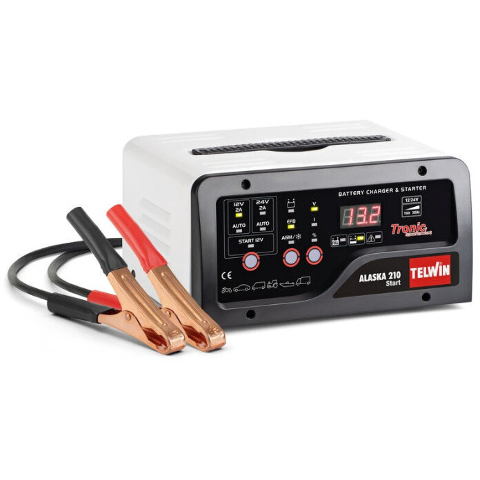 Robot Si Redresor Auto Alaska 210 Start 230V 12-24V Alb