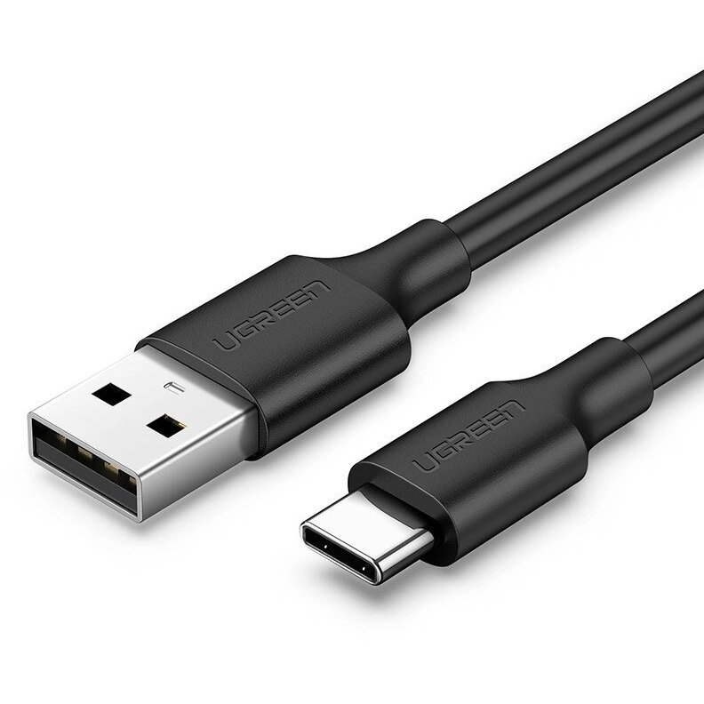 Cablu de date US287, USB/USB-C, 2A, 1m, Negru