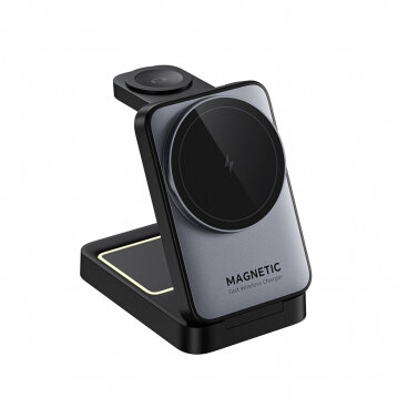 Incarcator Retea Wireless W3103 3in1 15W 1.67A Negru