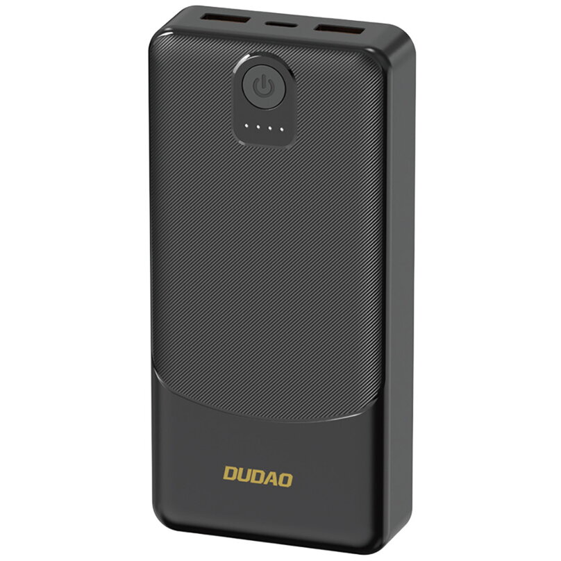 Acumulator extern K10Pro, 20000 mAh, 2A, 2x USB-A, Negru