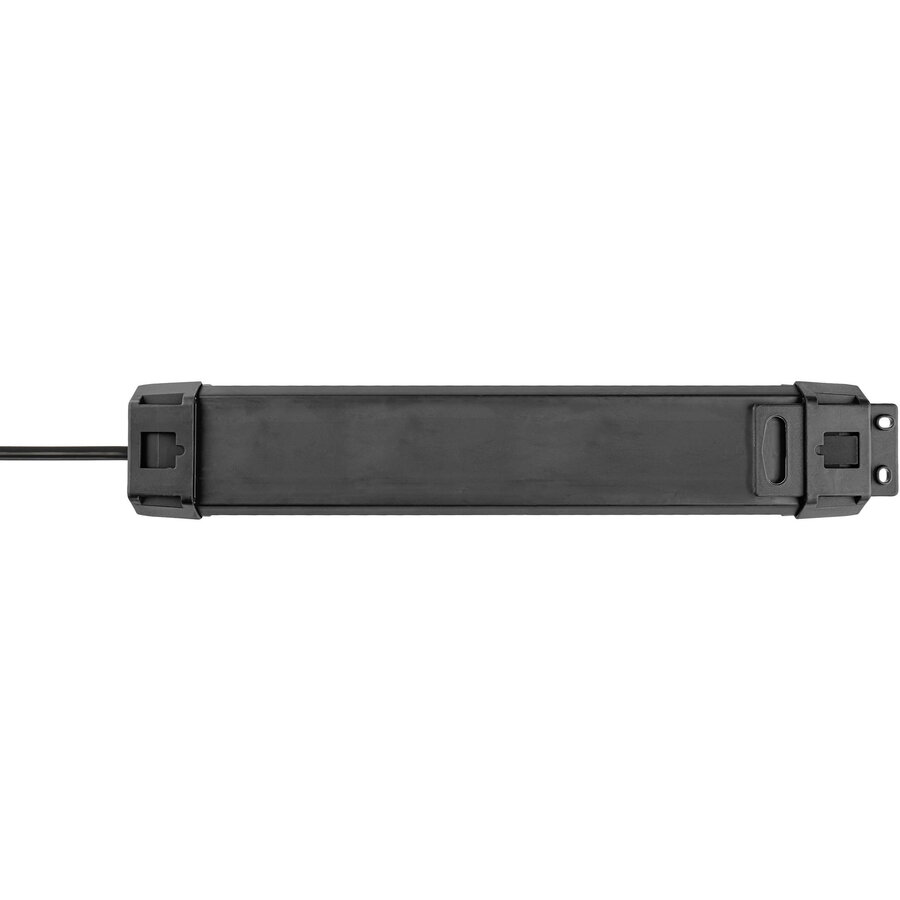 Premium-Line power strip 6-way, 3x 2-way switchable (black/light gray, 3 meter cable, with 3 safety switches)