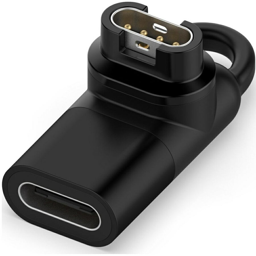 Cablu de date compatibil cu ceas Garmin, mama USB-C, Negru