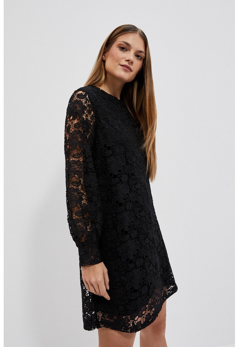 Rochie cu Dantela - Negru