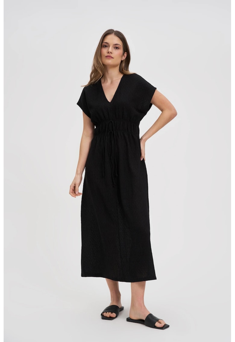 Rochie midi fara maneci - Negru