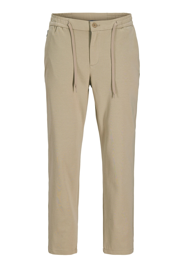 Pantaloni din stofa Barbati - Jack Jones - Bej - 72% bumbac - 23% poliester reciclat - 5% elastan - Bej