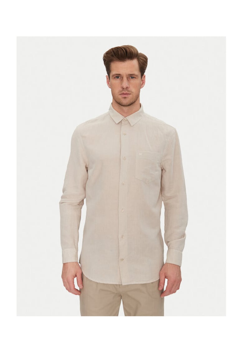 Tricou Barbati - Bej - 60% in - 40% bumbac - Bej