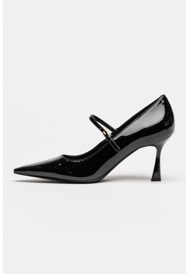 Pantofi Mary Jane din piele ecologica Krest - Negru