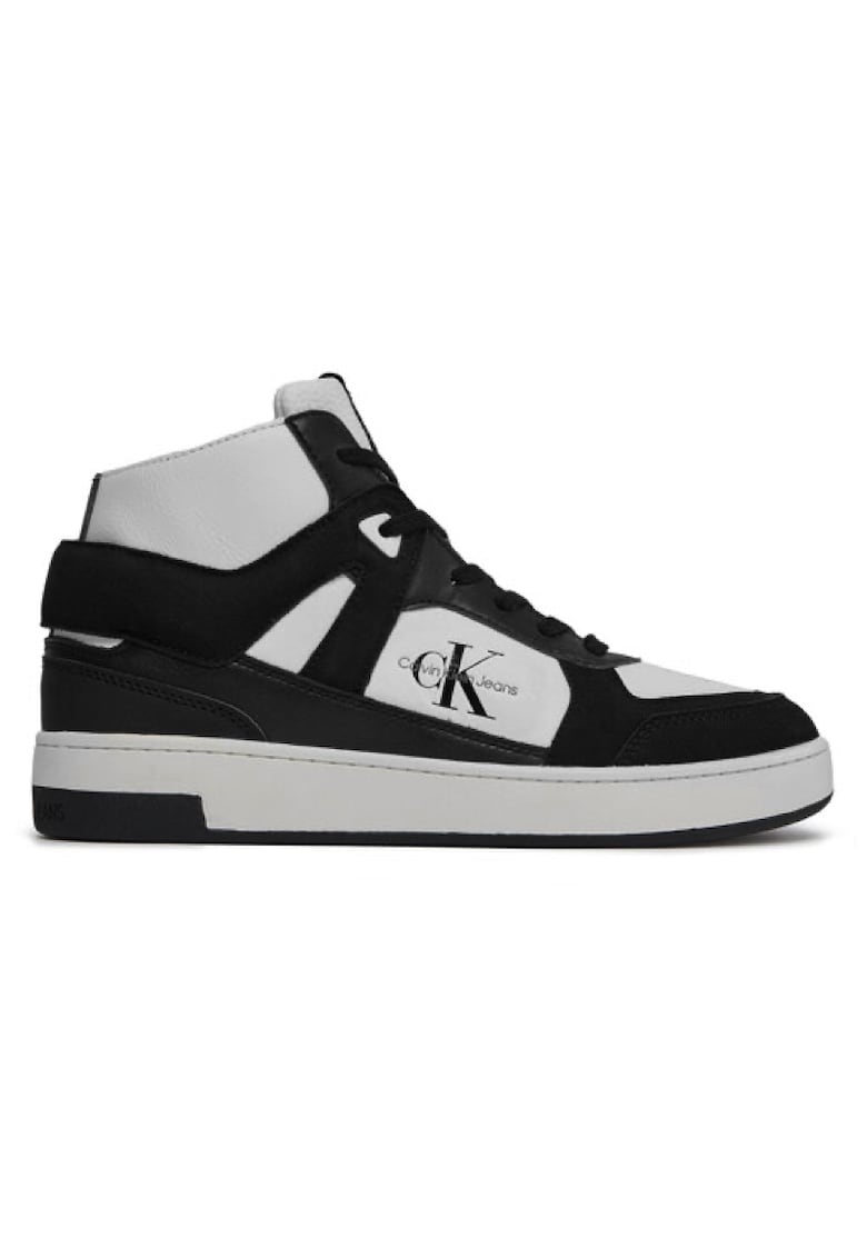 Pantofi sport  pentru Barbati - basket cupsole mid lth - YM0YM00883-01W - Negru