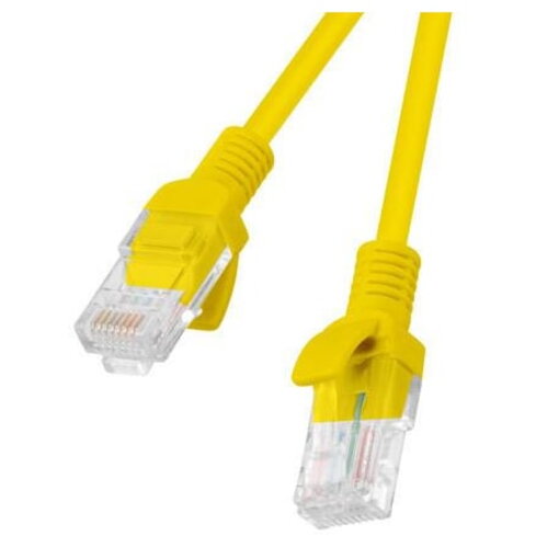 Cablu Lanberg Patchcord RJ45 cat. 5e UTP 0.5m Yellow, 10-Pack
