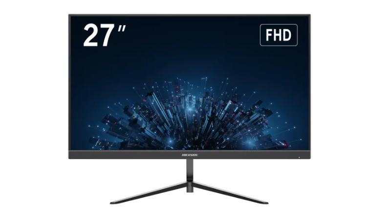 Monitor Hikvision 27" DS-D5027F3-2P2; E-LED backlight, 8 bit LVDS FHD; Multiple inputs: HDMI1.4 ×1，VGA×1; Brightness: 300 cd/m2; Contrast: 1300:1; Response Time: 14ms; Working condition: 7*24h; VESA: 100 mm ×100 mm ( 4-M4 × 10 mm); Dimensiuni: ...