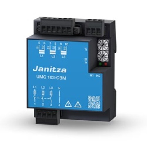 Analizor de Energie Compact UMG 103-CBM Janitza 52.28.001, Montaj Sina DIN, Modbus RTU, Memorie 4MB