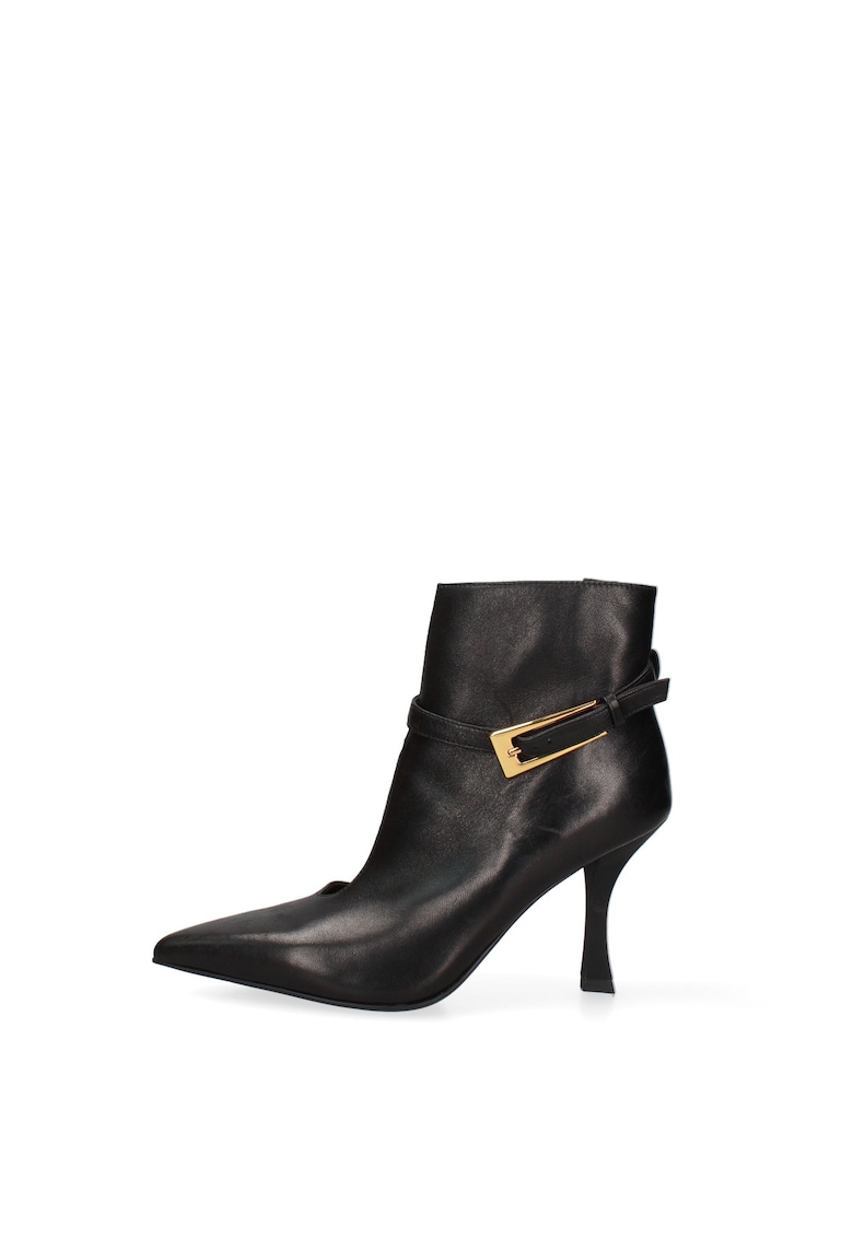 Botine din piele Eulalia Prime - Negru