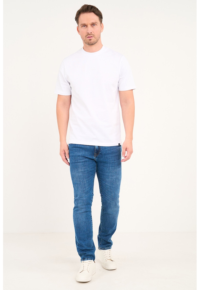Blugi slim fit cu 5 buzunare - Albastru