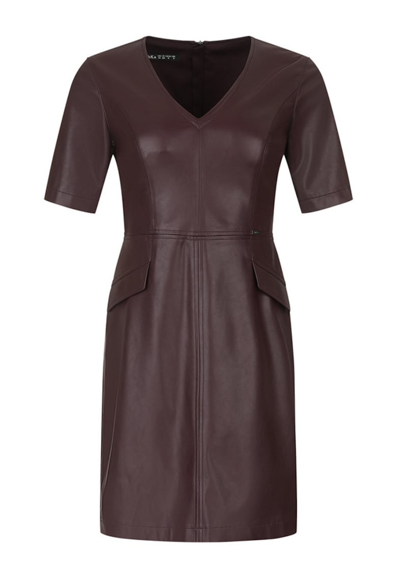 Rochie din piele ecologica