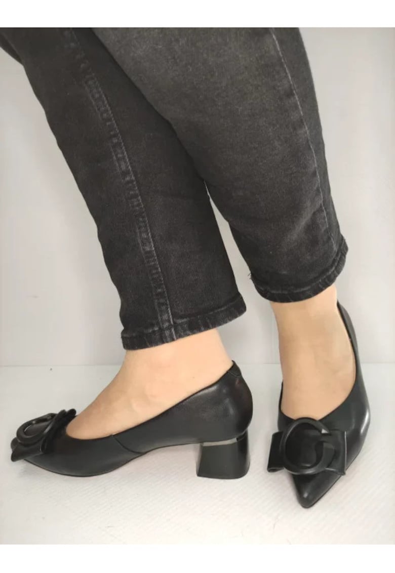 Pantofi Eleganti Dama  460005A 01-N Negri - Negru - Negru
