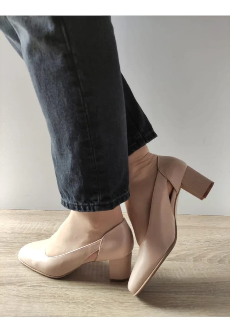 Pantofi Eleganti Dama  25337 Nude (Ivoar) - Nude - Nude
