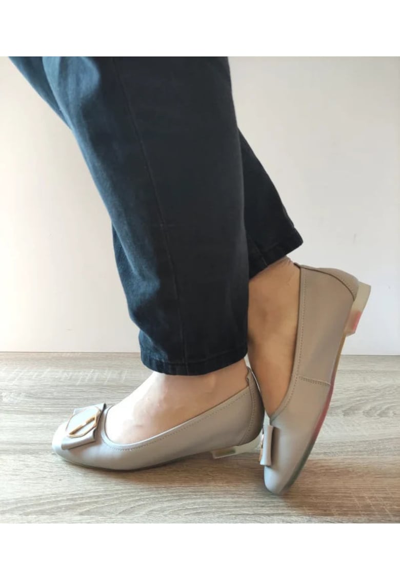 Pantofi Casual Dama  460011C 14-N Gri - Gri - Gri