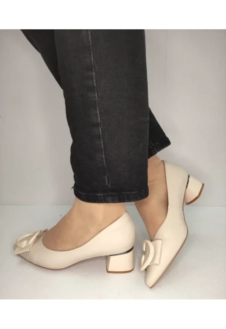 Pantofi Eleganti Dama  460005B 52-N Bej - Bej - Bej