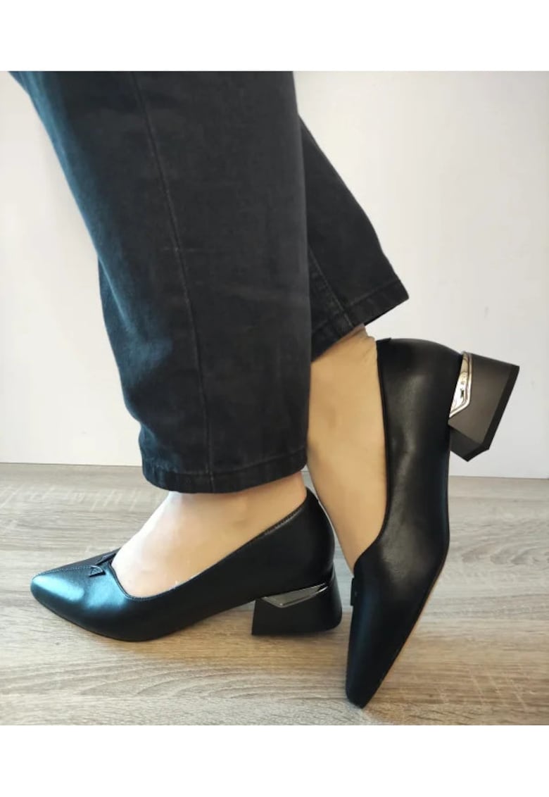Pantofi Eleganti Dama  40011A 01-N Negri - Negru - Negru