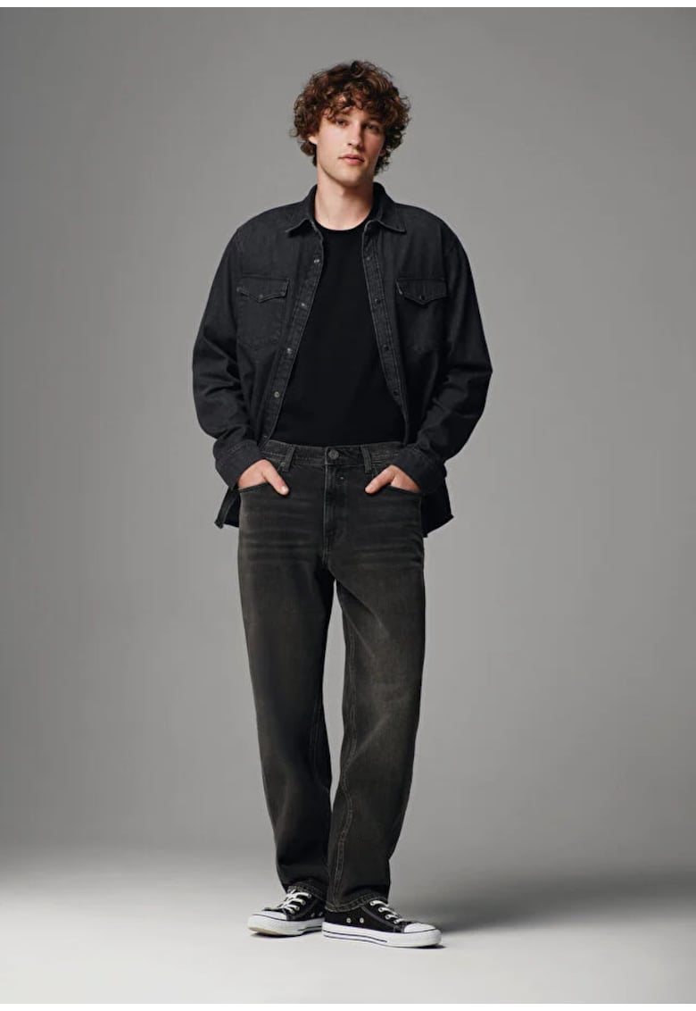 Pantaloni Barbati -  Regular Fit - Negru - Negru