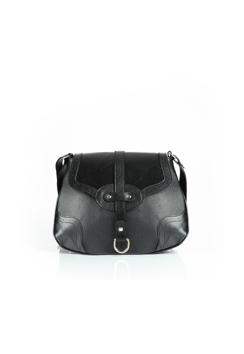 Geanta dama  Eduard 6 - piele naturala - negru