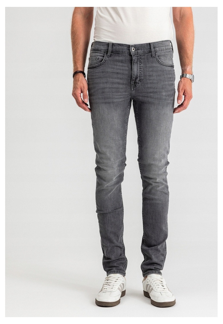 Blugi Barbati -  Frisco - Talie Medie - 100% Bumbac - Fermoar - Lungi - 5 - Negru