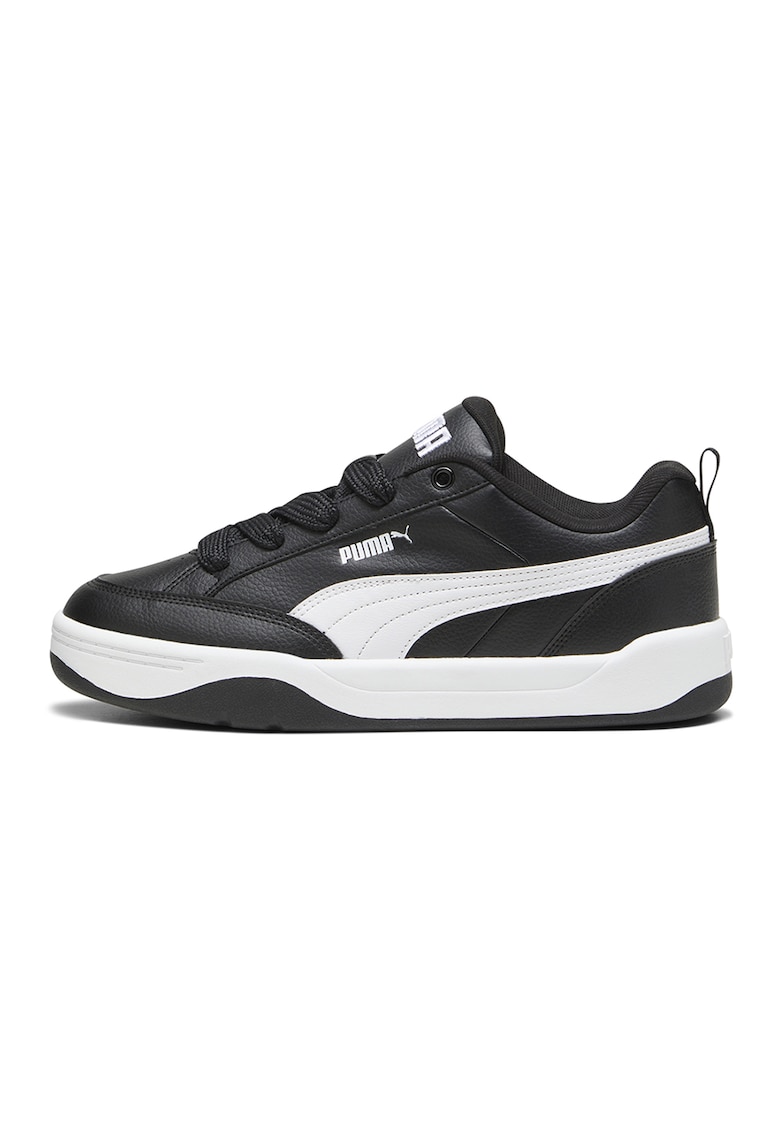 Pantofi sport de piele ecologica Park Lifestyle - Alb/Negru