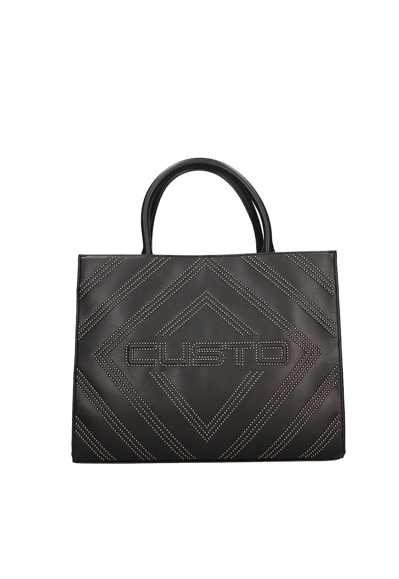 Geanta tote cu logo Silvana Nova - Negru