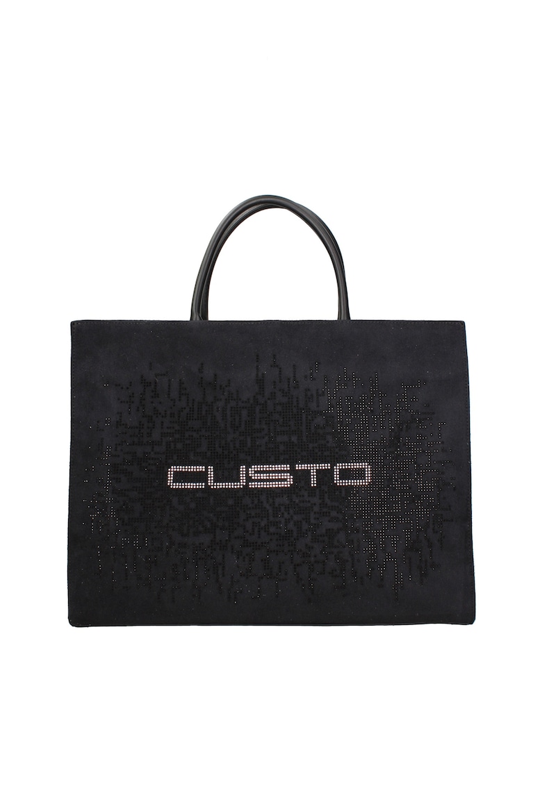 Geanta tote cu logo - Negru