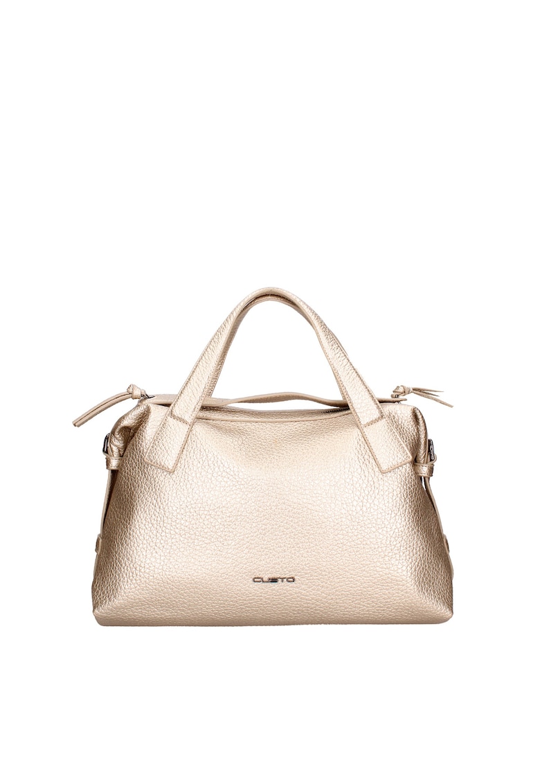 Geanta shopper de piele ecologica - Auriu