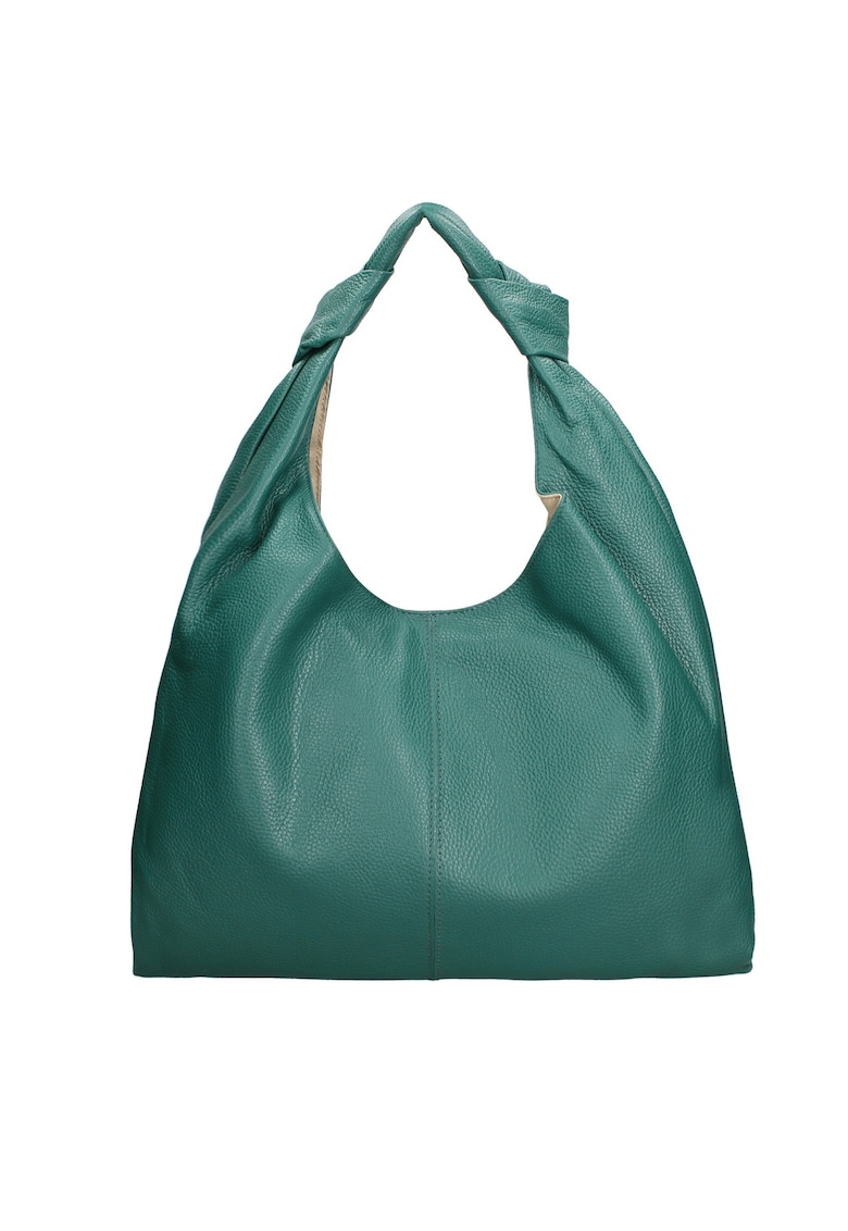 Geanta hobo de piele Iduna Lux - Verde persan
