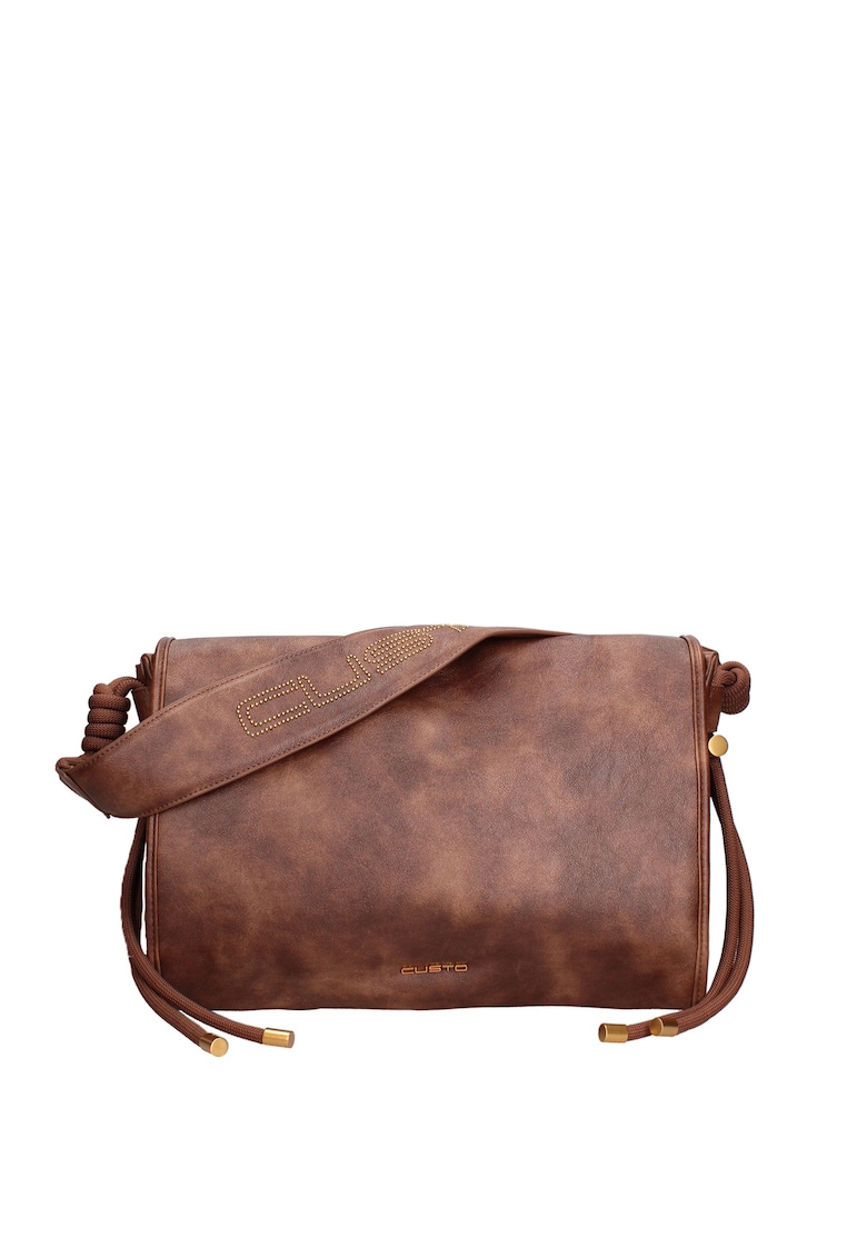Geanta crossbody de piele ecologica Axton Pro - Maro