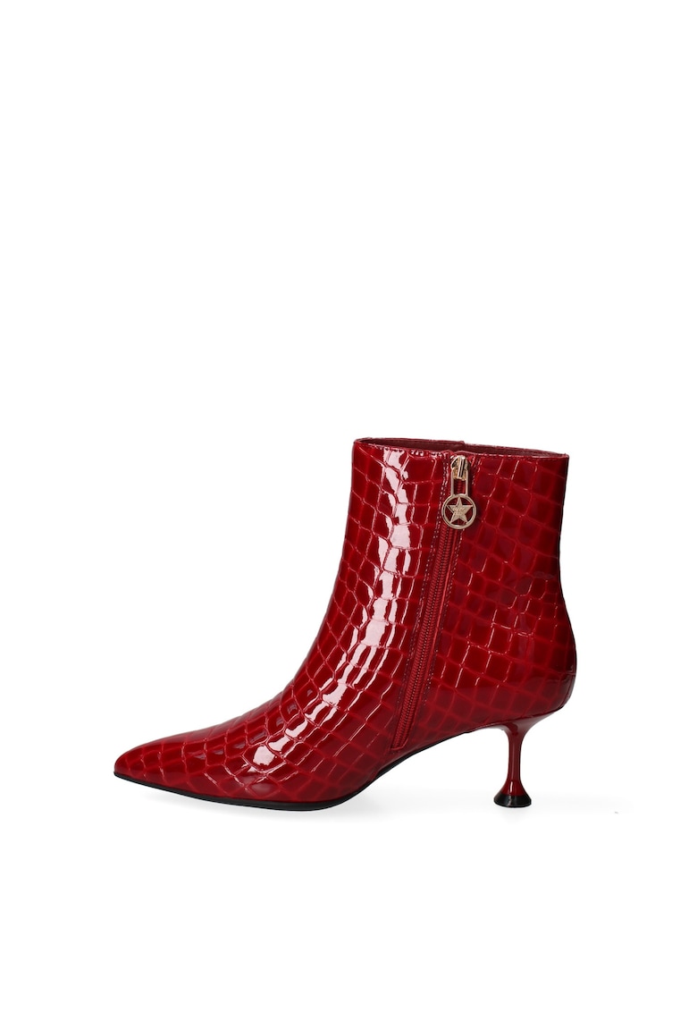 Botine din piele Arcana Nova - Rosu