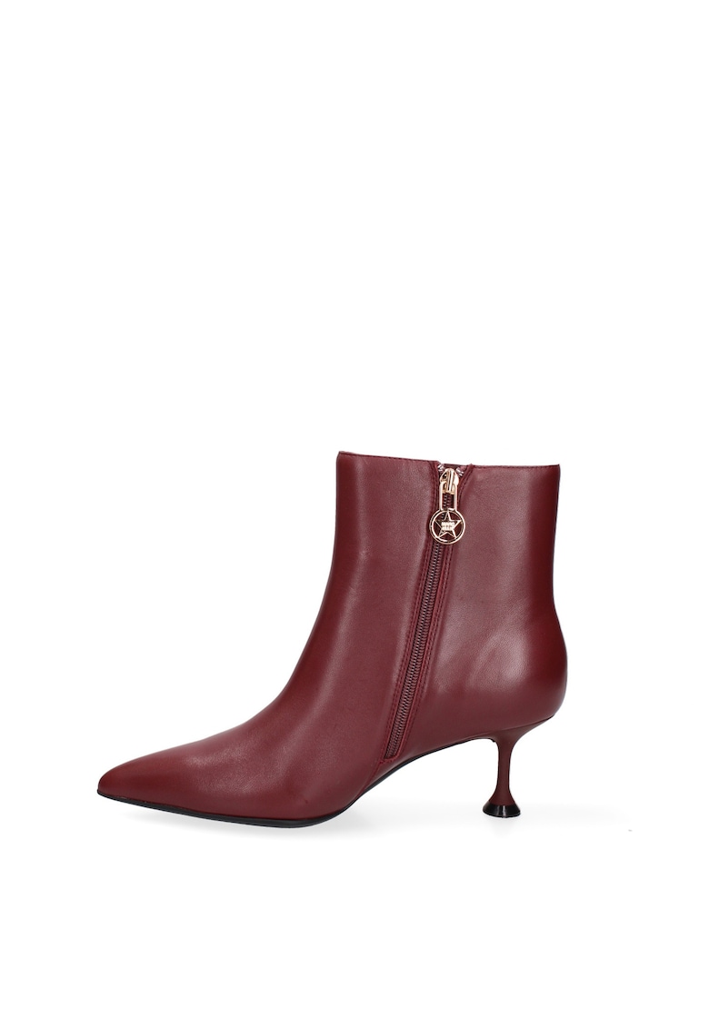 Botine din piele Arcana Nova - Rosu inchis