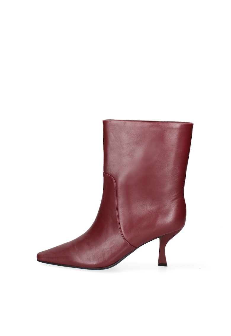 Botine slip-on din piele Eris Prime - Visiniu