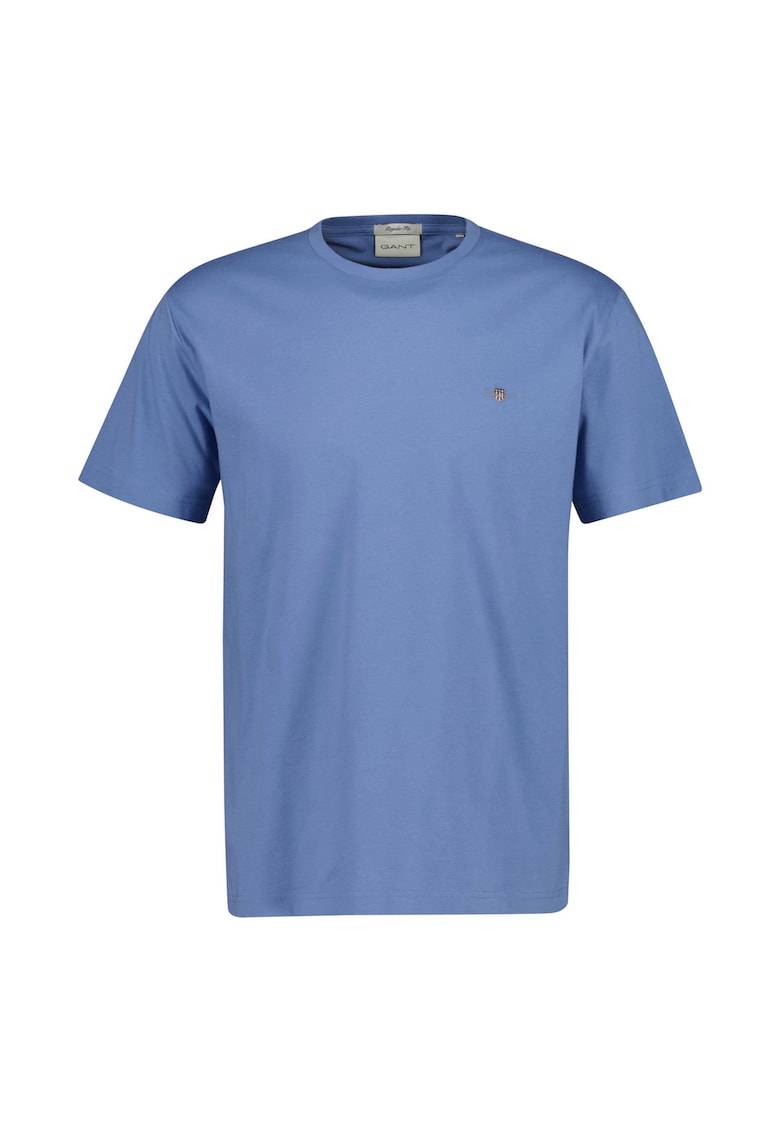 Tricou regular fit din bumbac Shield - Albastru lavanda